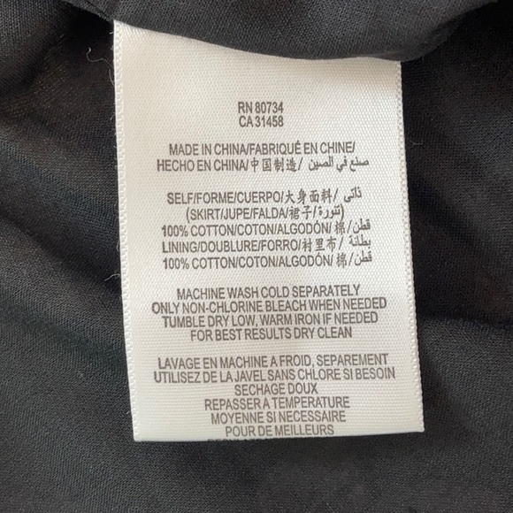 Max and Cleo Black Flowered Sleeveless Dress Sz 2 - Picture 13 of 14